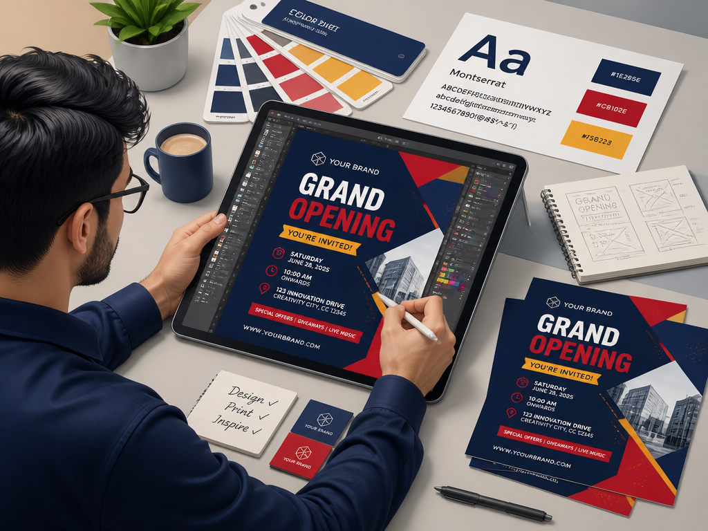 Leaflet Design illustration