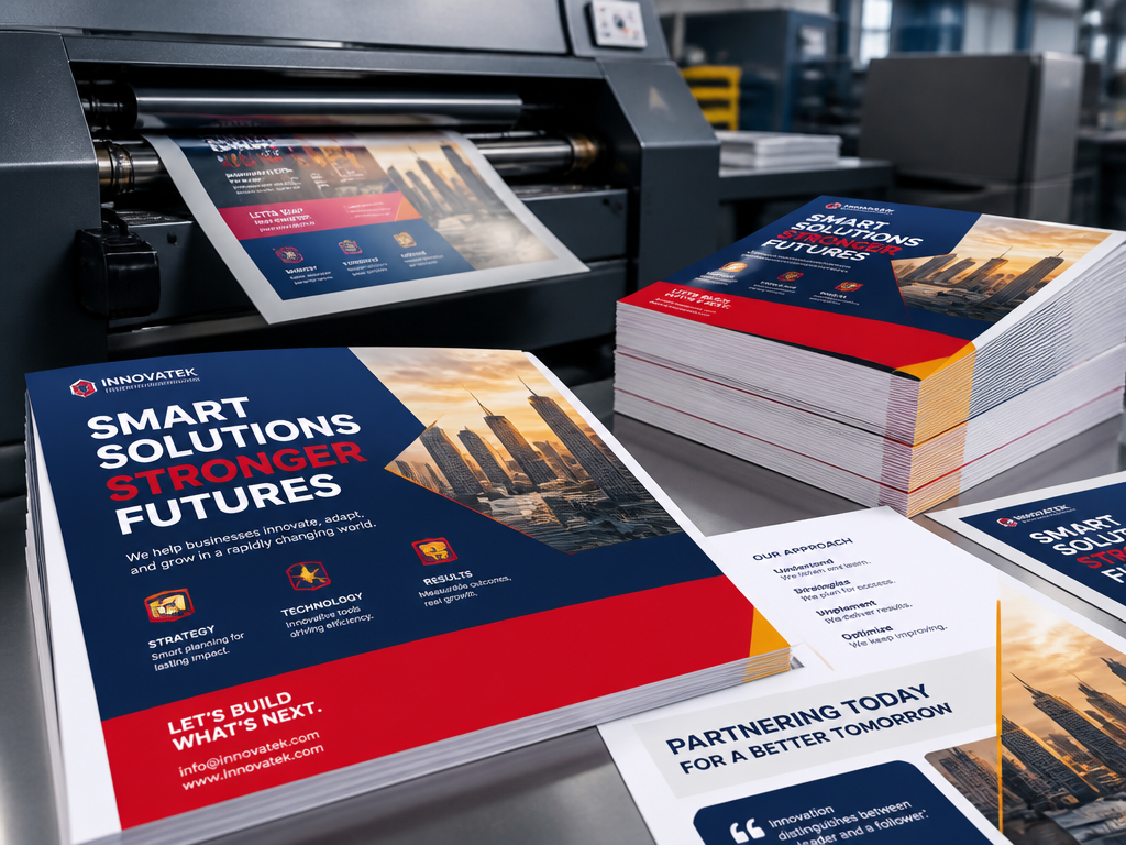 Leaflet Printing illustration