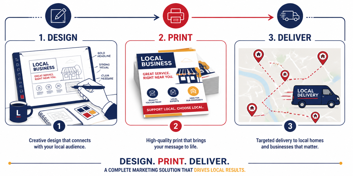 Design, print and deliver process